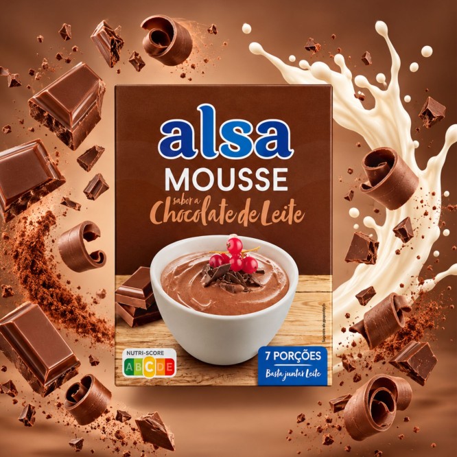 ALSA® Mousse de Chocolate con Leche 132g