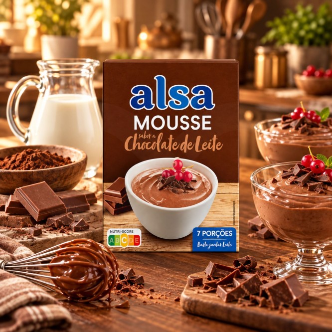 ALSA® Mousse de Chocolate con Leche 132g