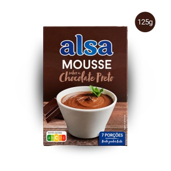 ALSA® Mousse de Chocolate Negro 125g