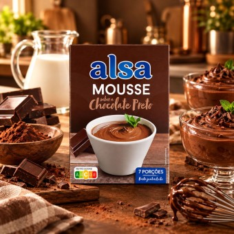 ALSA® Mousse de Chocolate Negro 125g