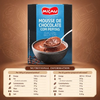 MICAU� Mousse de Chocolate con Pepitas 145g