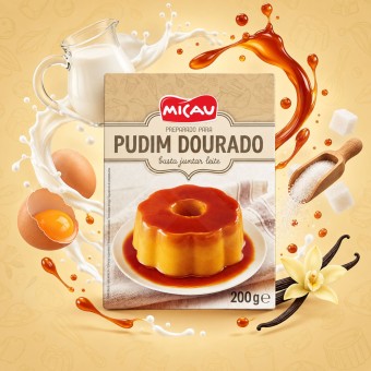 MICAU® Preparado para Pudín Dorado 200g MICAU® Preparado para Pudín Dorado 200g