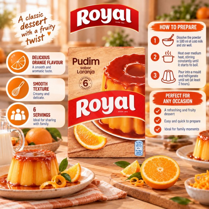 ROYAL® Budyn o Smaku Pomaranczowym 200g
