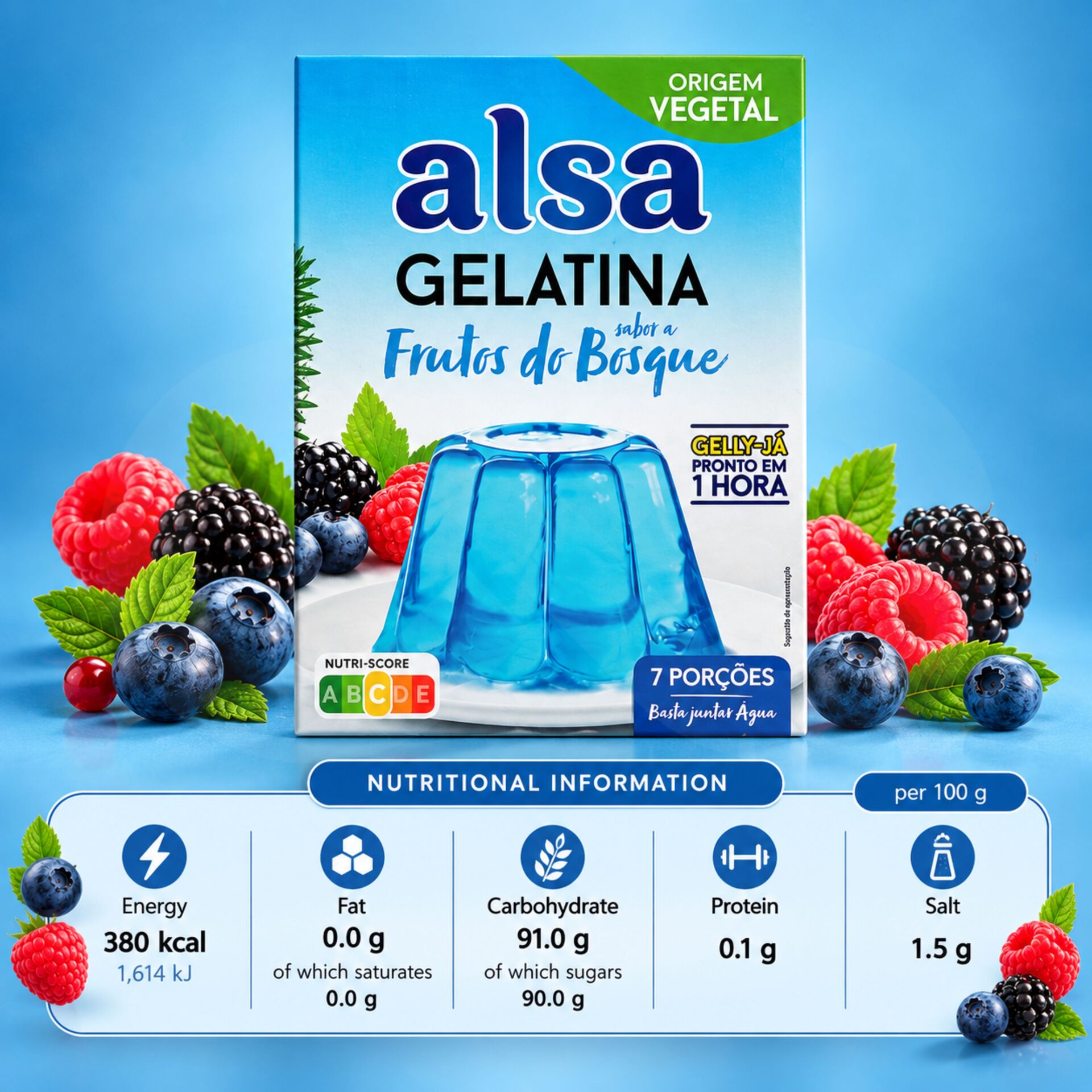 ALSA® Waldfrucht-Götterspeise 105g