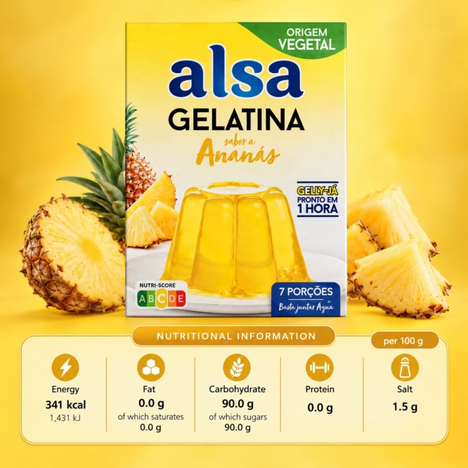 ALSAź Galaretka Ananasowa 105g