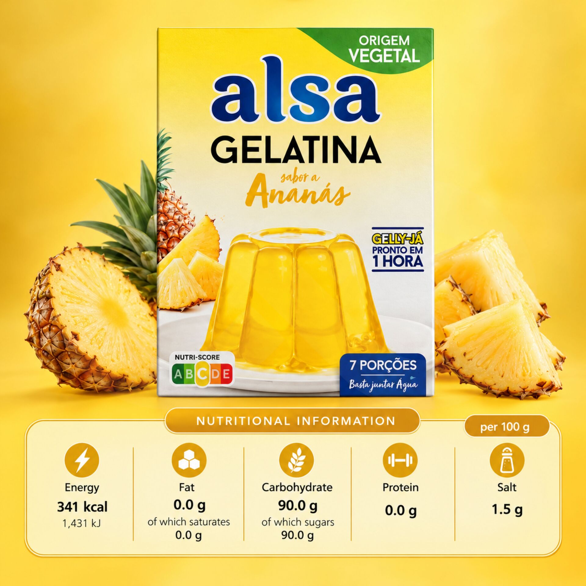 ALSAź Galaretka Ananasowa 105g