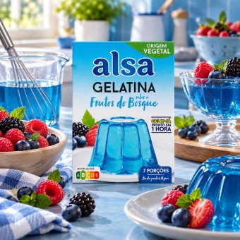 ALSA® Gelatina de Frutos del Bosque 105g