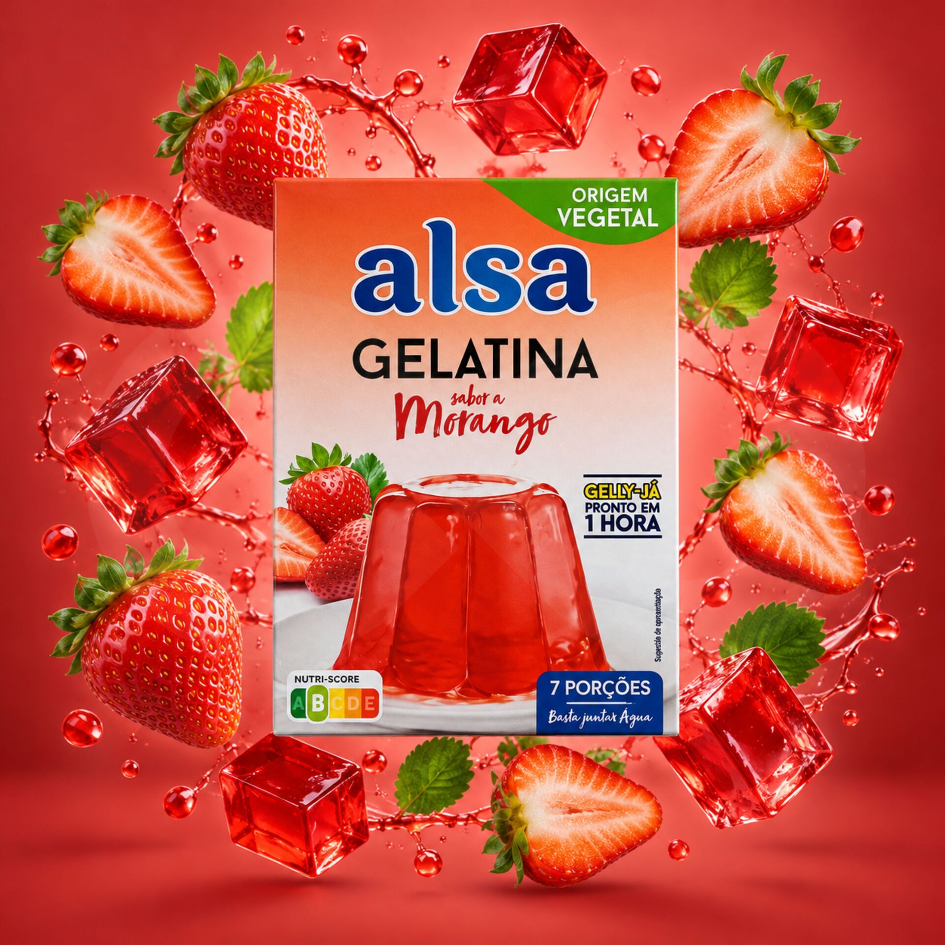 ALSA® Erdbeergötterspeise 105g