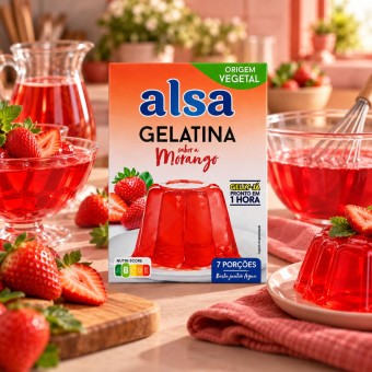 ALSA® Gelatina de Fresa 105g
