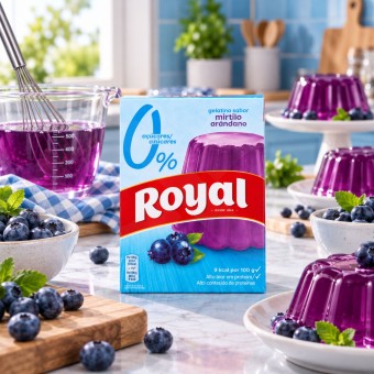 ROYAL® Galaretka o Smaku Borówkowym 0% Cukru 31g