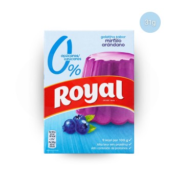 ROYAL� Blueberry Flavoured Jelly 0% Sugar 31g