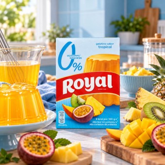 ROYAL® Götterspeise mit Tropenfruchtgeschmack 0% Zucker 31g
