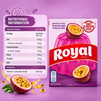 ROYAL� Passion Fruit Flavoured Jelly 114g