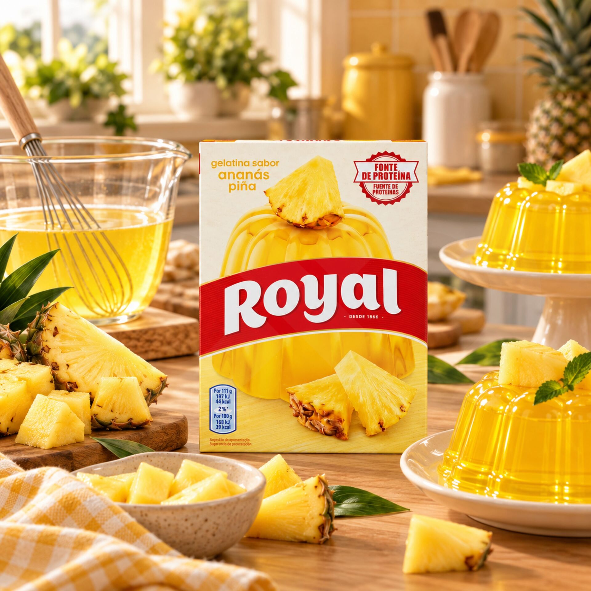 ROYALŪ Pineapple Flavoured Jelly 114g