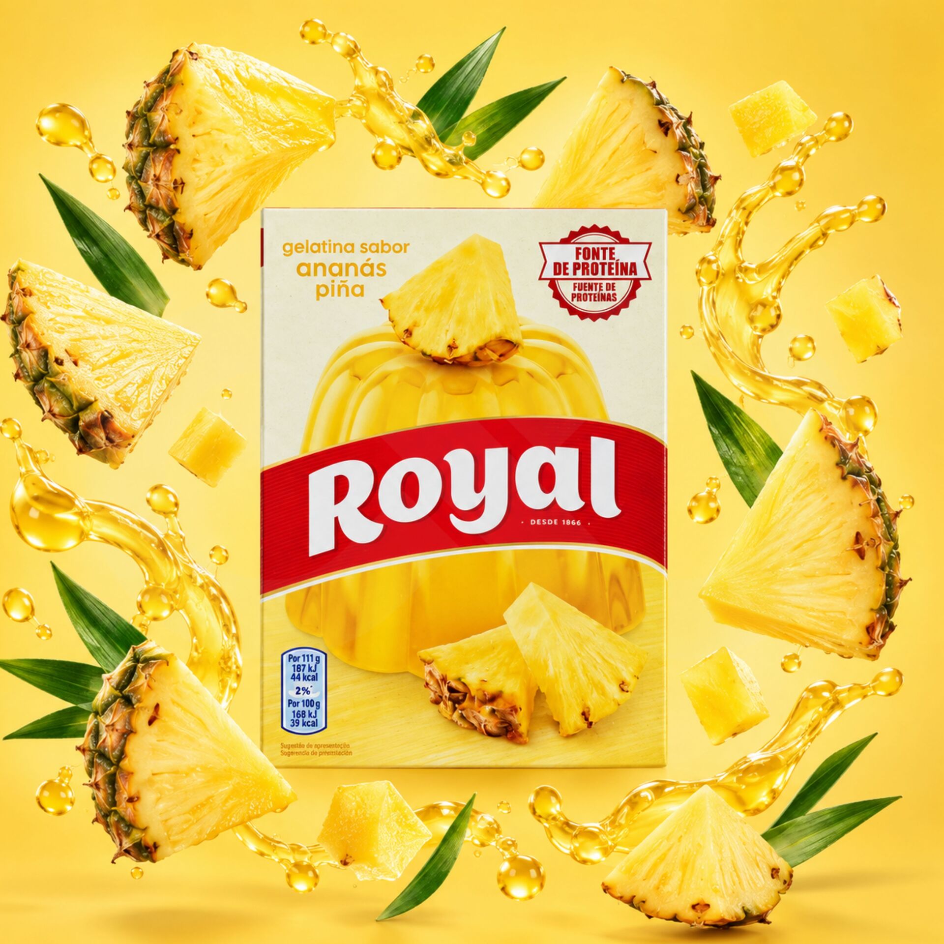 ROYALŪ Pineapple Flavoured Jelly 114g