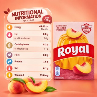 ROYAL® Gelatina alla Pesca 114g