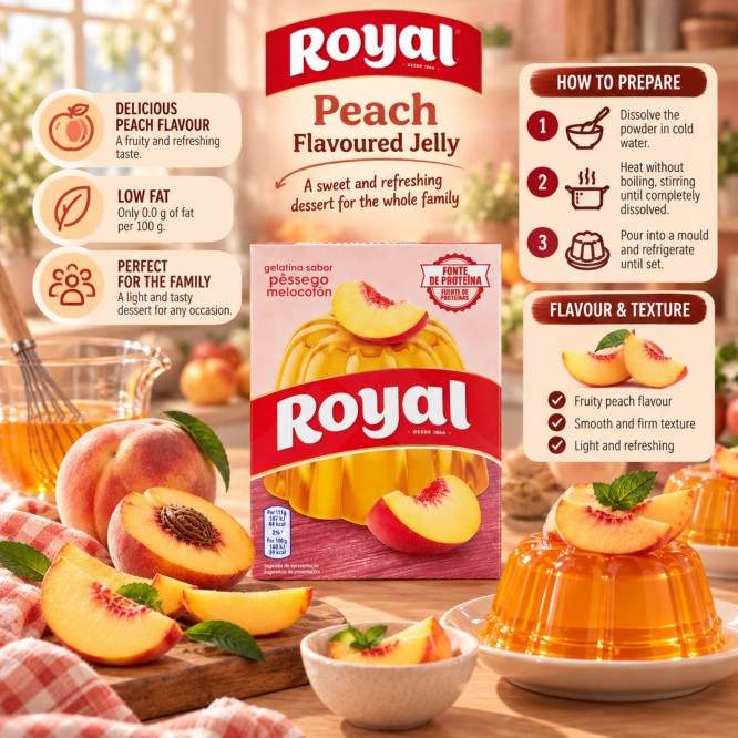 ROYAL® Gelatina alla Pesca 114g
