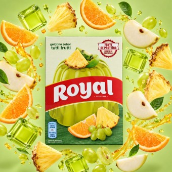 ROYAL� G�tterspeise mit Tutti-Frutti-Geschmack 114g