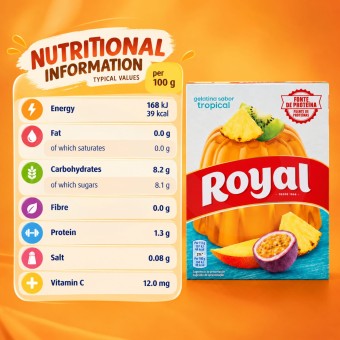 ROYAL® Götterspeise mit Tropenfruchtgeschmack 114g