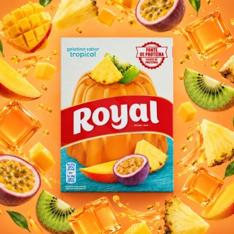 ROYAL� Tropical Fruit Flavoured Jelly 114g