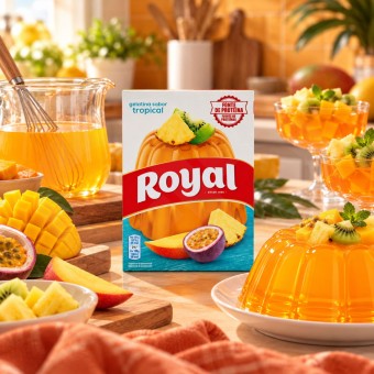 ROYAL® Götterspeise mit Tropenfruchtgeschmack 114g