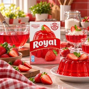 ROYAL� Strawberry Flavoured Jelly 114g