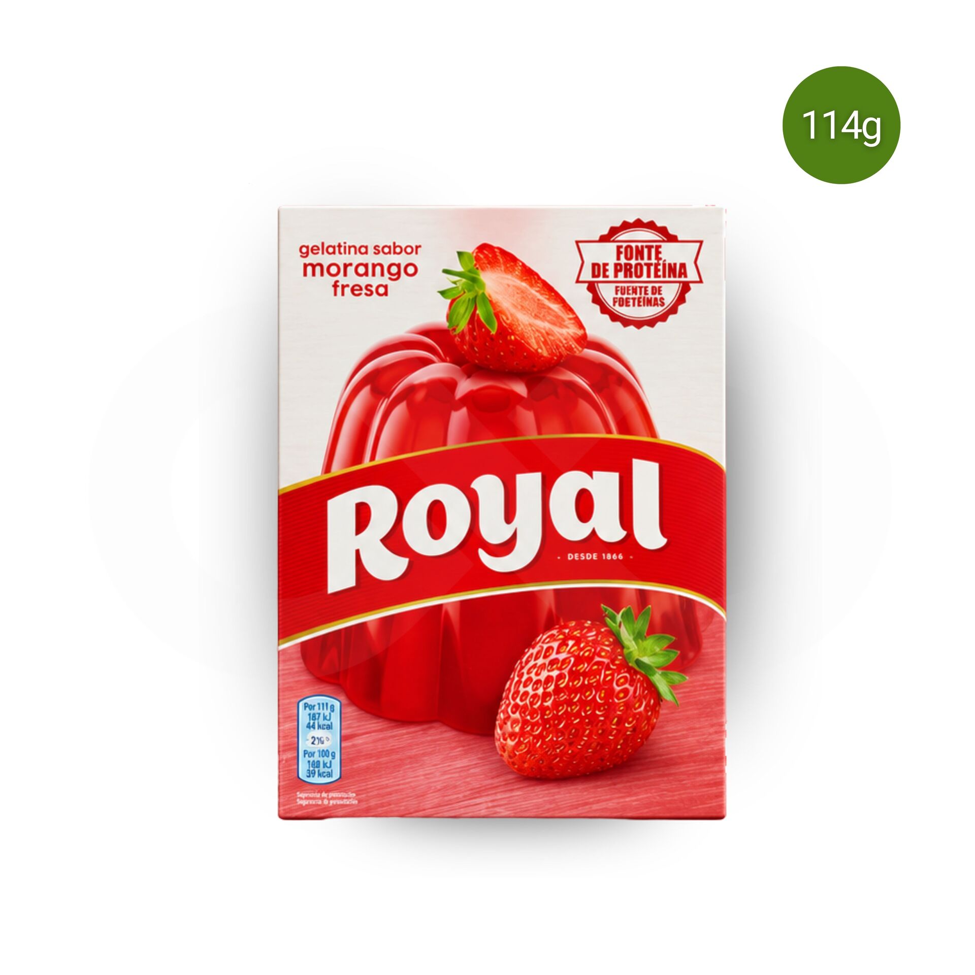 ROYALŪ Strawberry Flavoured Jelly 114g