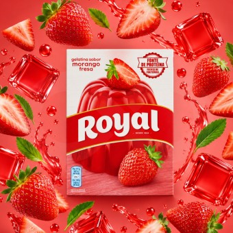 ROYAL� Strawberry Flavoured Jelly 114g