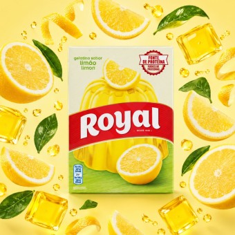 ROYAL� Lemon Flavoured Jelly 114g