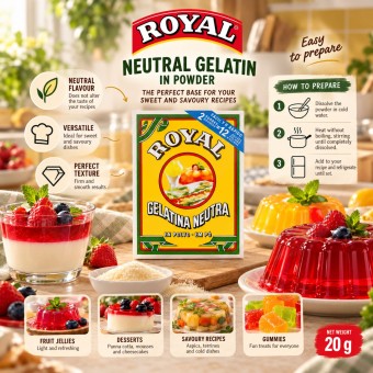 ROYALŪ Unflavoured Gelatine 20g