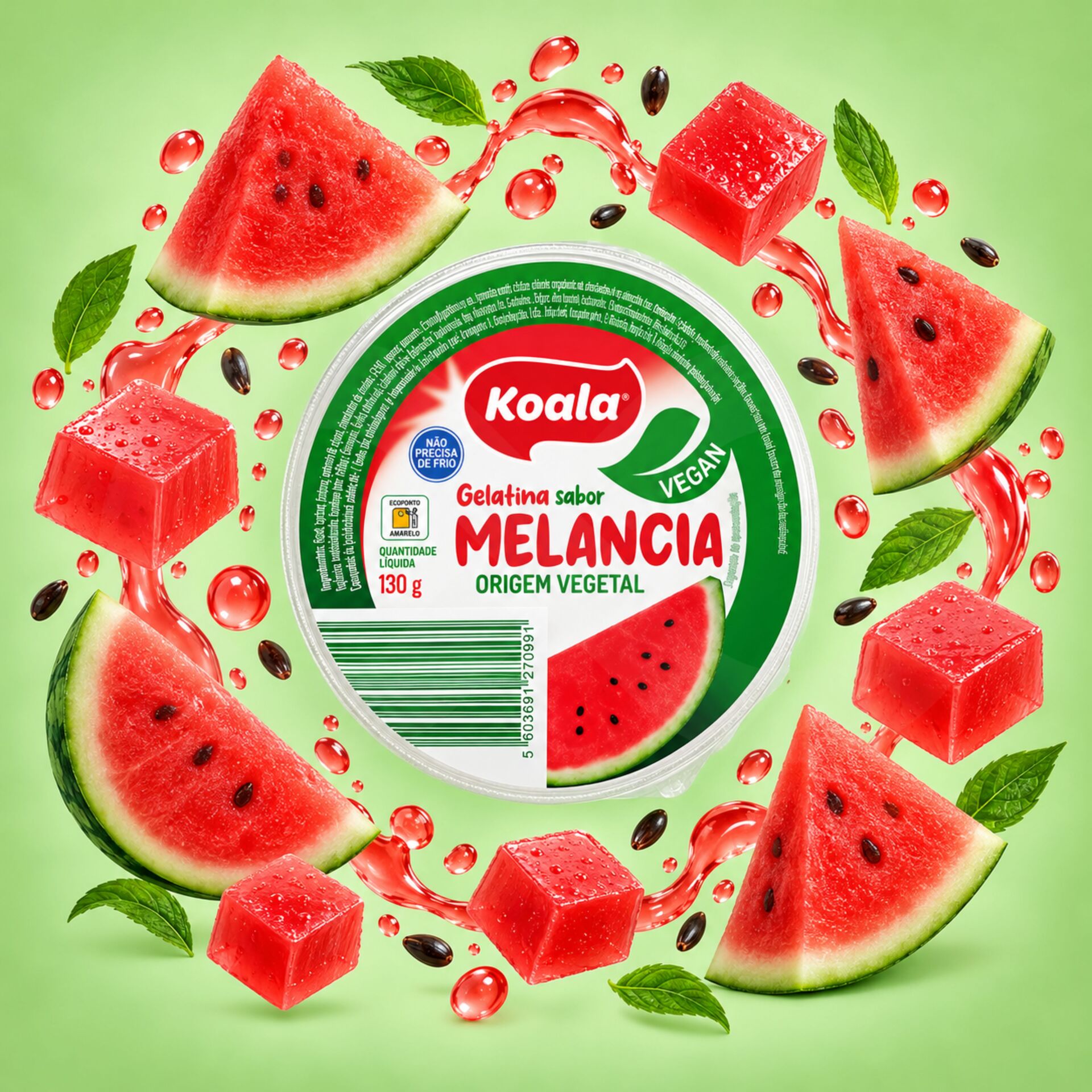 KOALA® Götterspeise mit Wassermelonengeschmack 130g