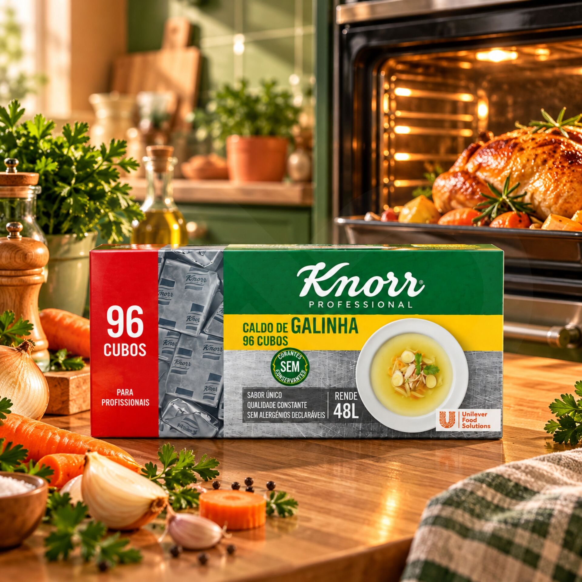 KNORR® Caldo de Pollo 96 uds.