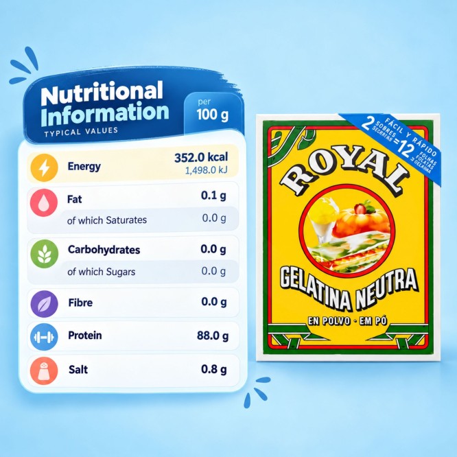 ROYALŪ Unflavoured Gelatine 20g