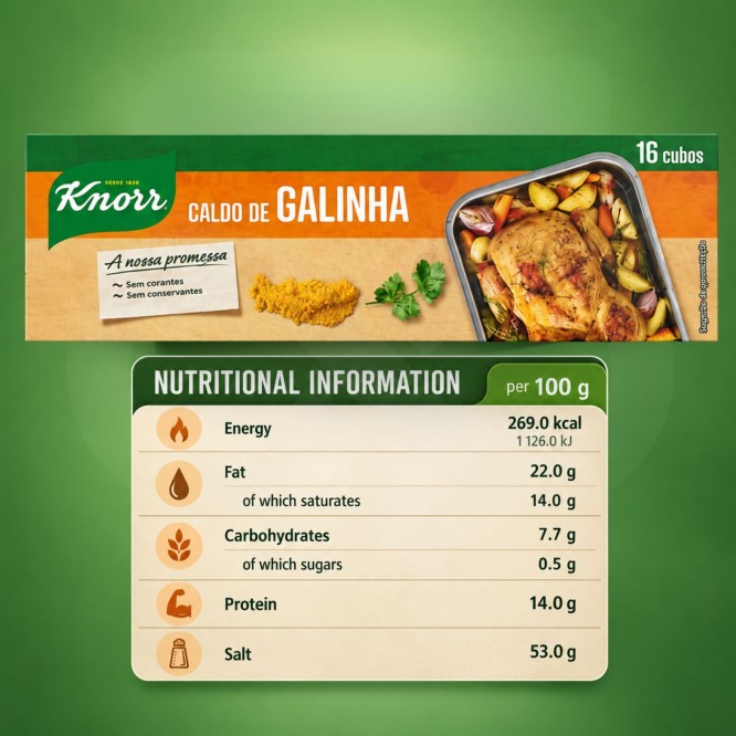 KNORR® Hühnerbrühe 16 Stk.