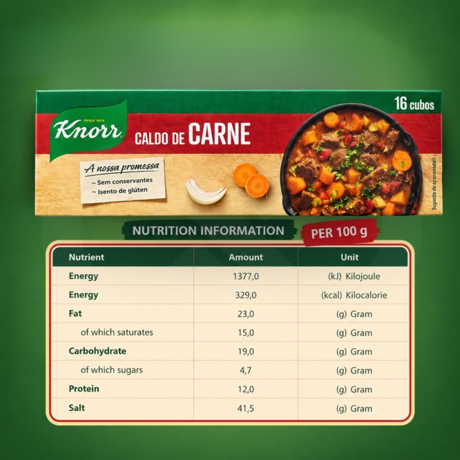 KNORR® Runderbouillonblokjes 16 stk.