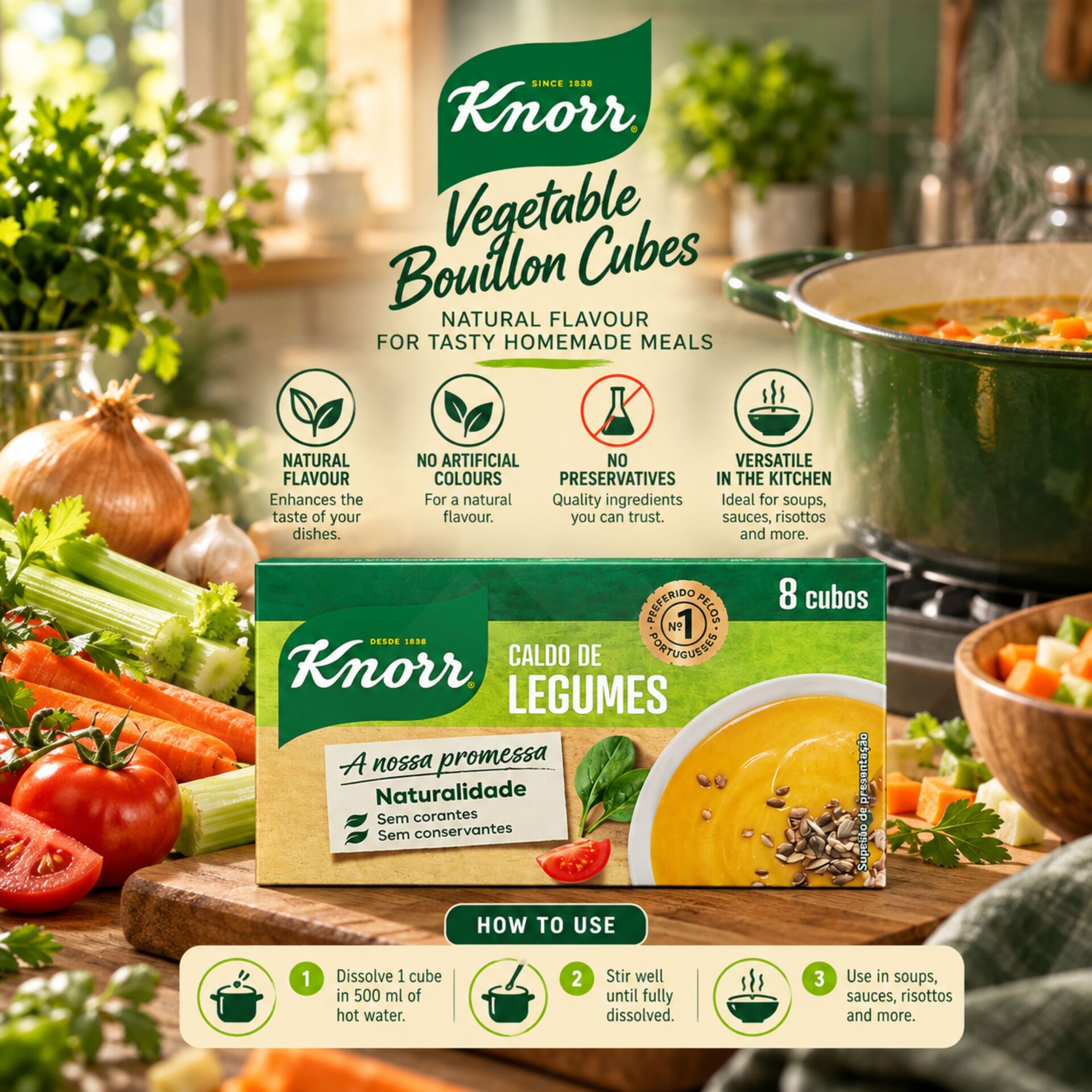 KNORR® Vegetable Stock Cubes 8 pcs.