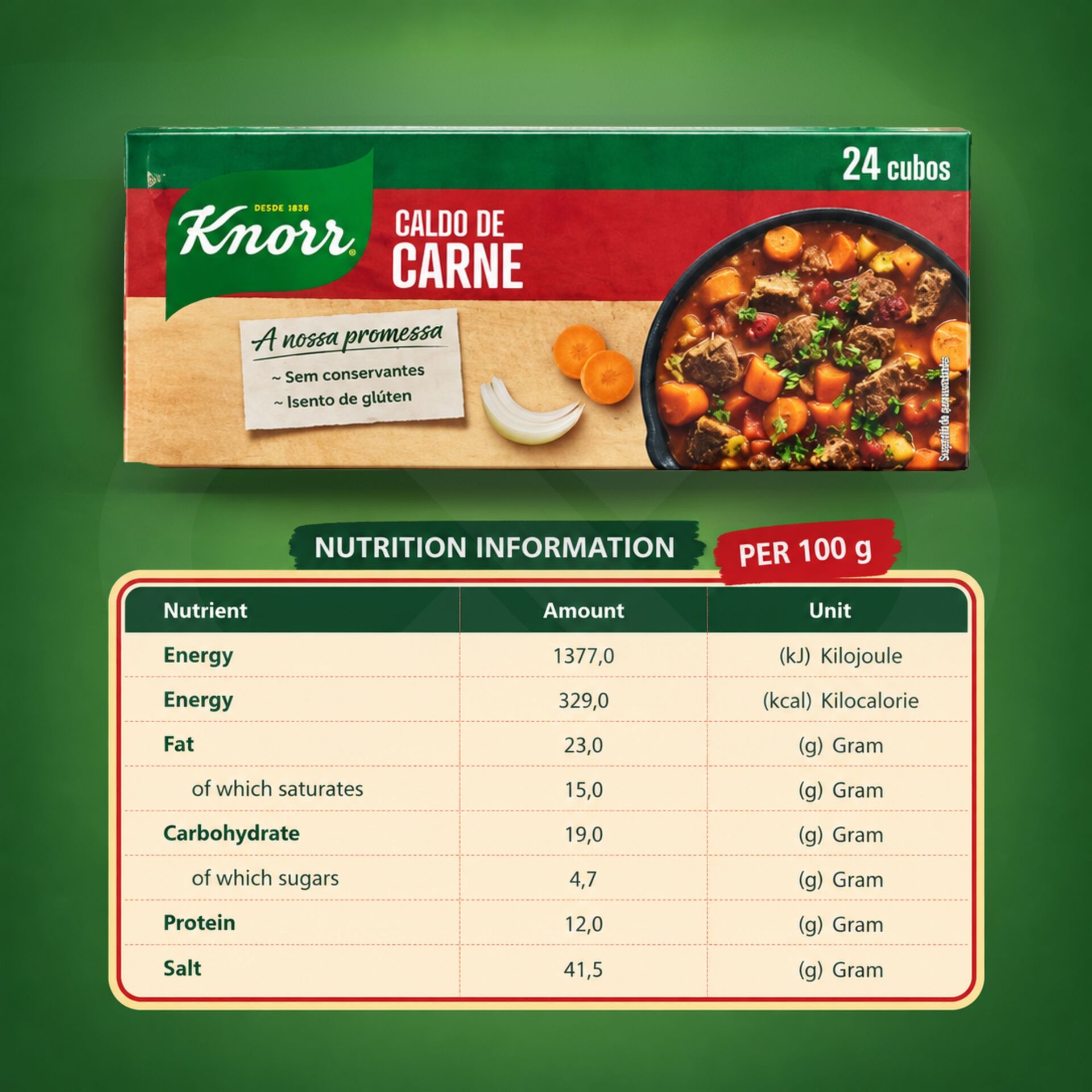 KNORR® Kostki Bulionowe Wolowe 24 szt.