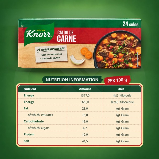 KNORR® Dadi da Brodo di Carne 24 pz.