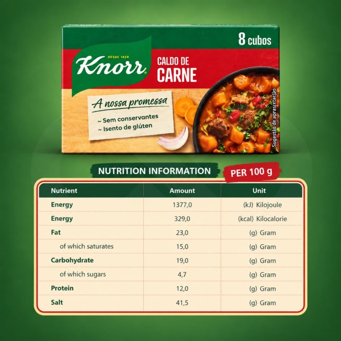 KNORRŪ Beef Stock Cubes 8 pcs.