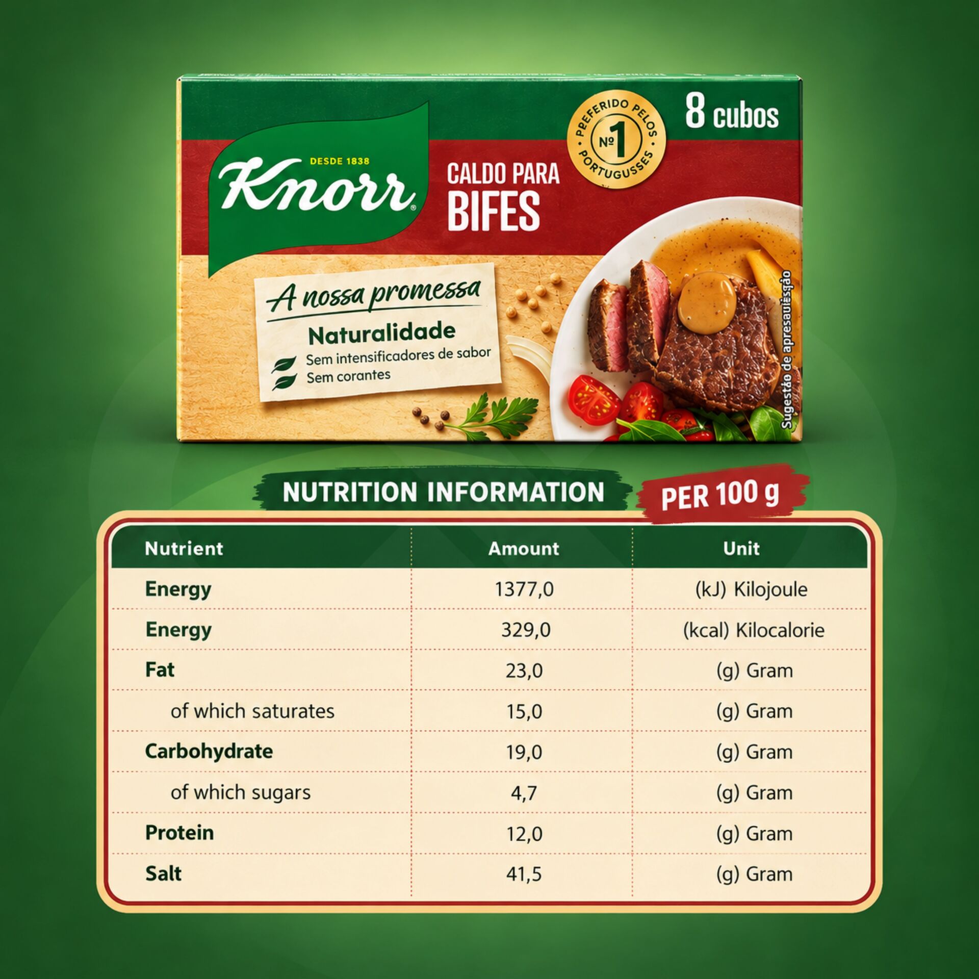 KNORR® Dadi da Brodo per Bistecche 8 pz