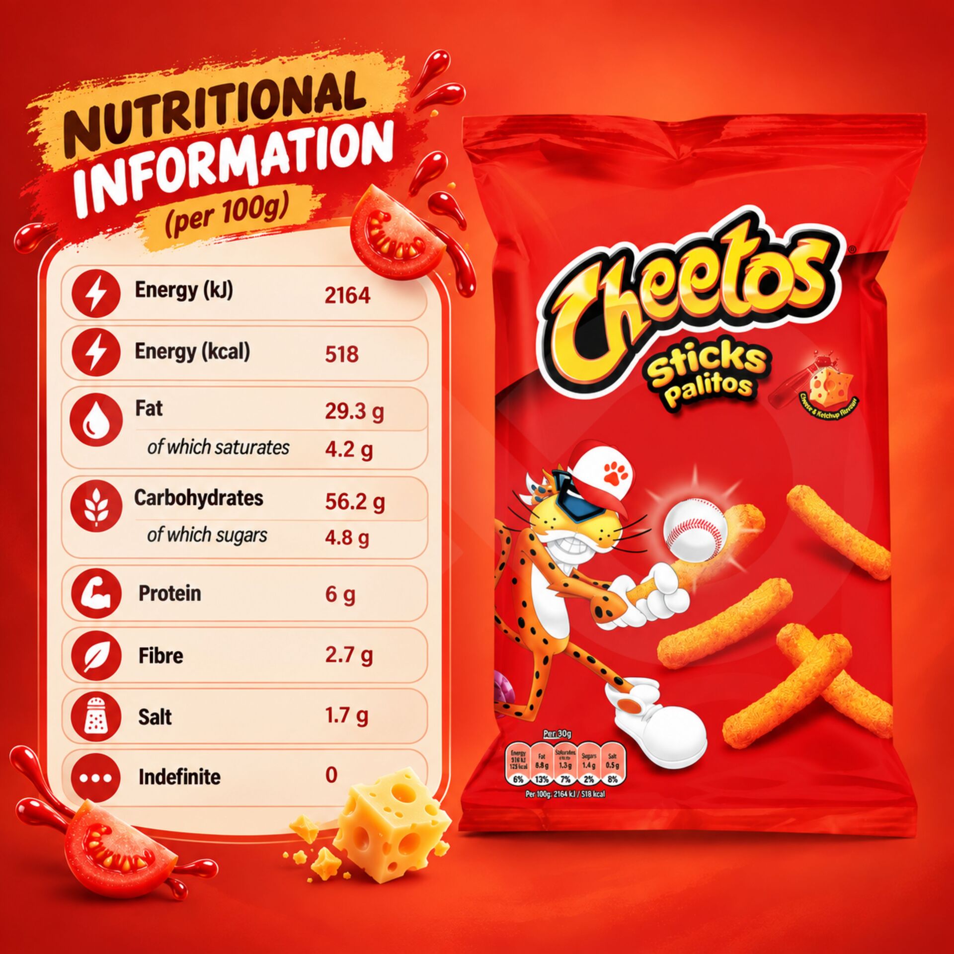 CHEETOS® Sticks Ketchup 96g