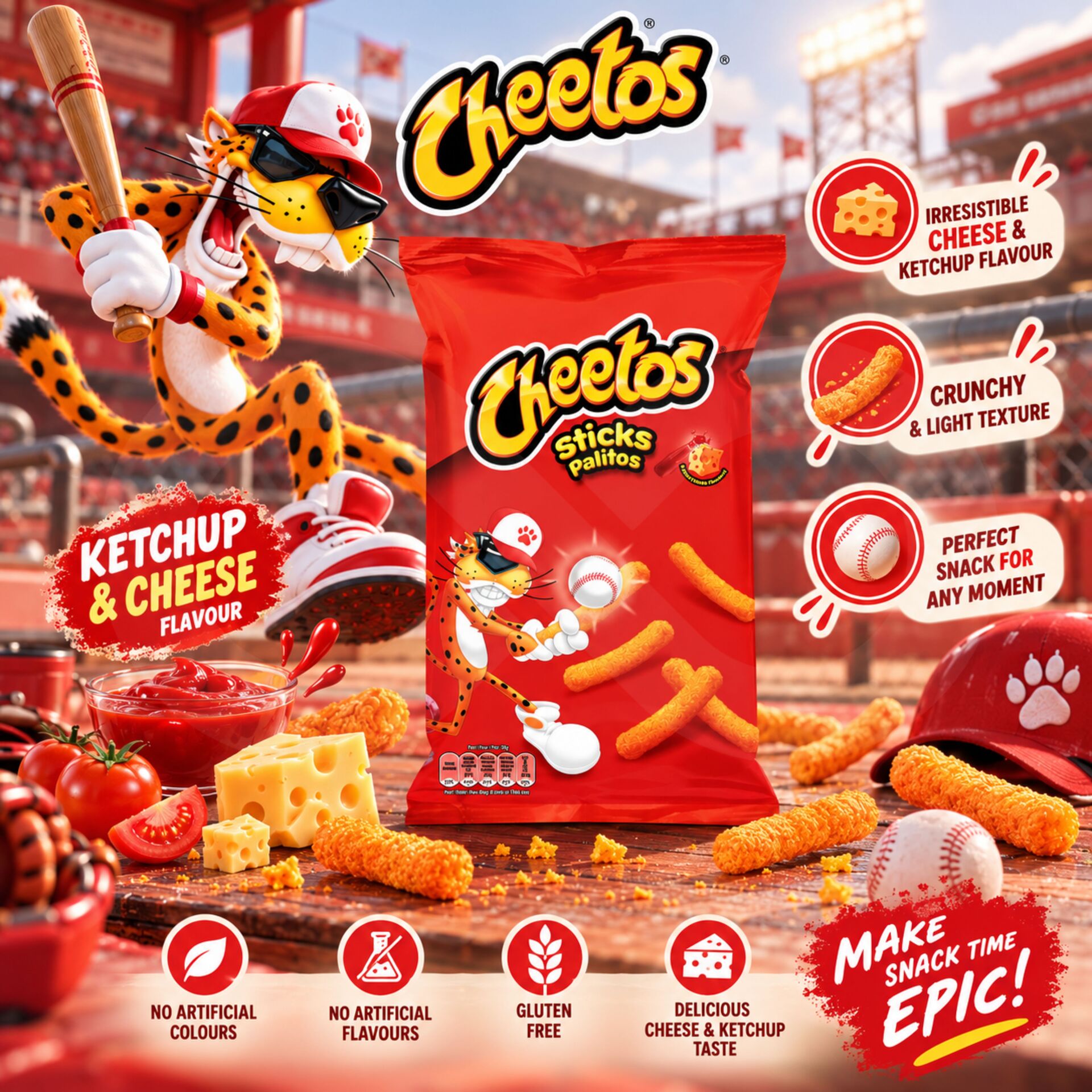CHEETOS® Sticks Ketchup 96g