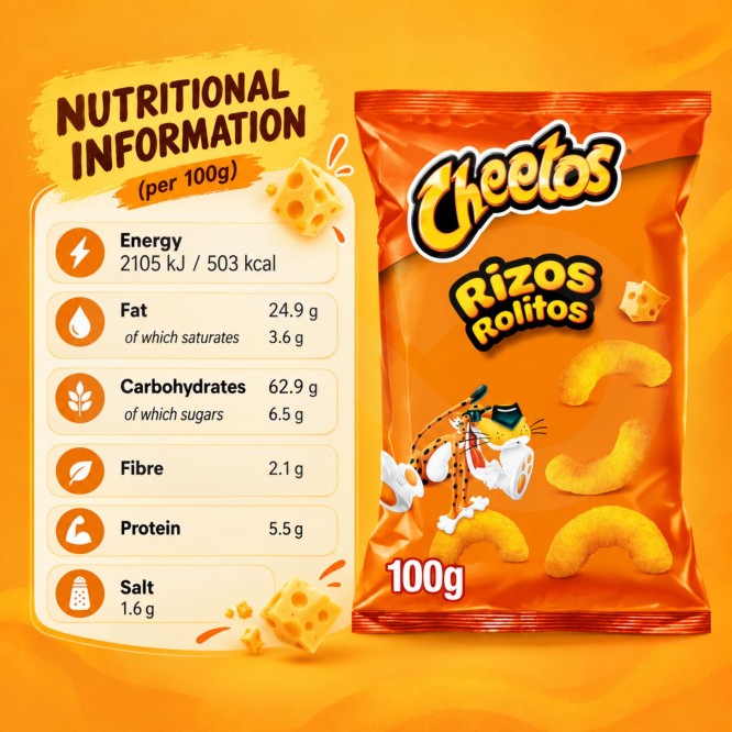 CHEETOS® Rolitos Saveur Fromage 100g