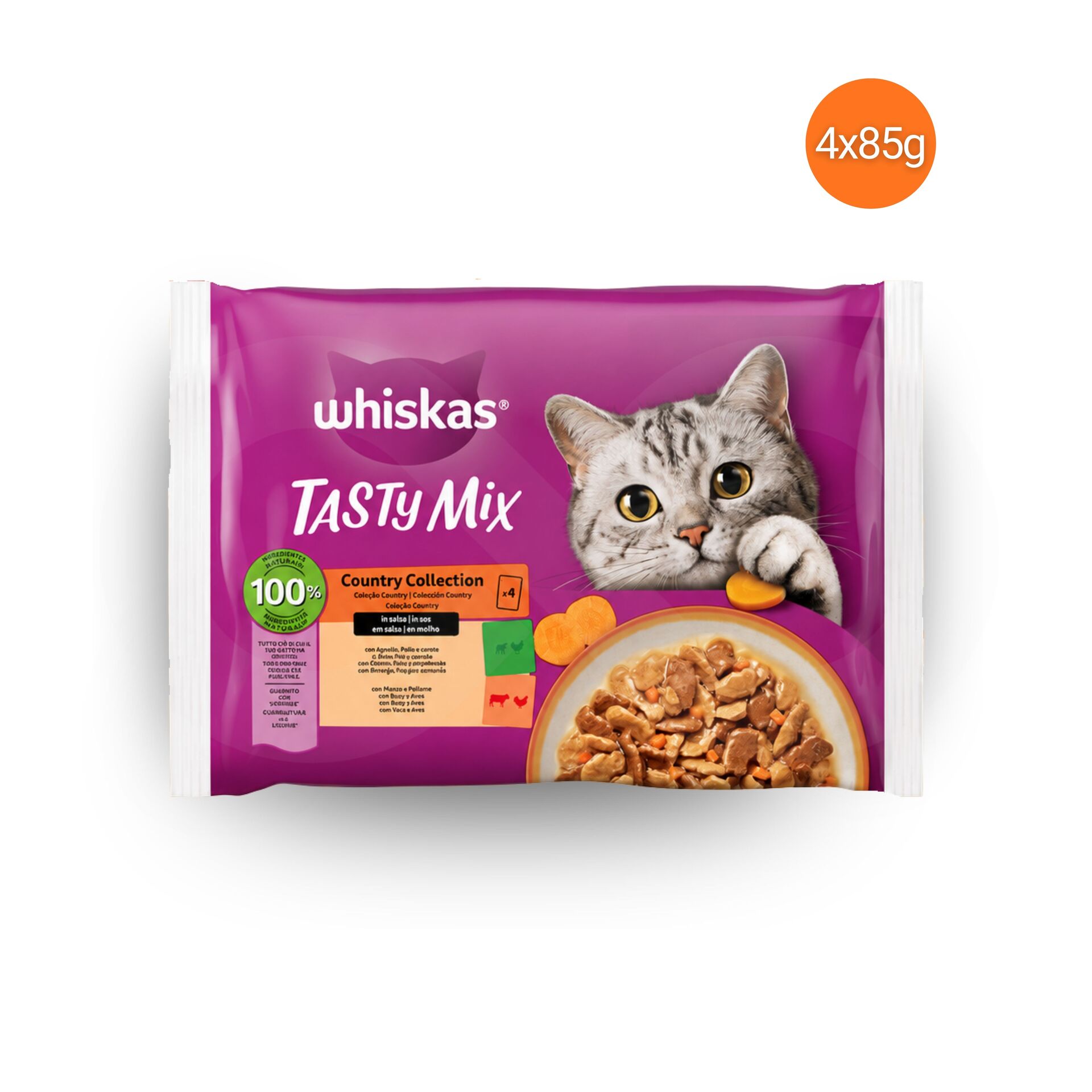 WHISKAS® Tasty Mix Country Collection 4x85g