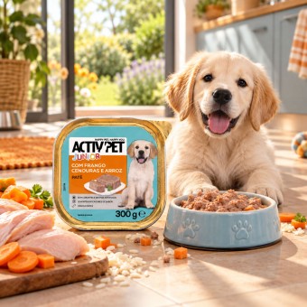 ACTIVPET� Junior Pat� com Frango, Cenouras e Arroz 300g