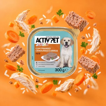 ACTIVPETŽ Junior Pâté with Chicken, Carrots and Rice 300g ACTIVPETŽ Junior Pâté with Chicken, Carrots and Rice 300g