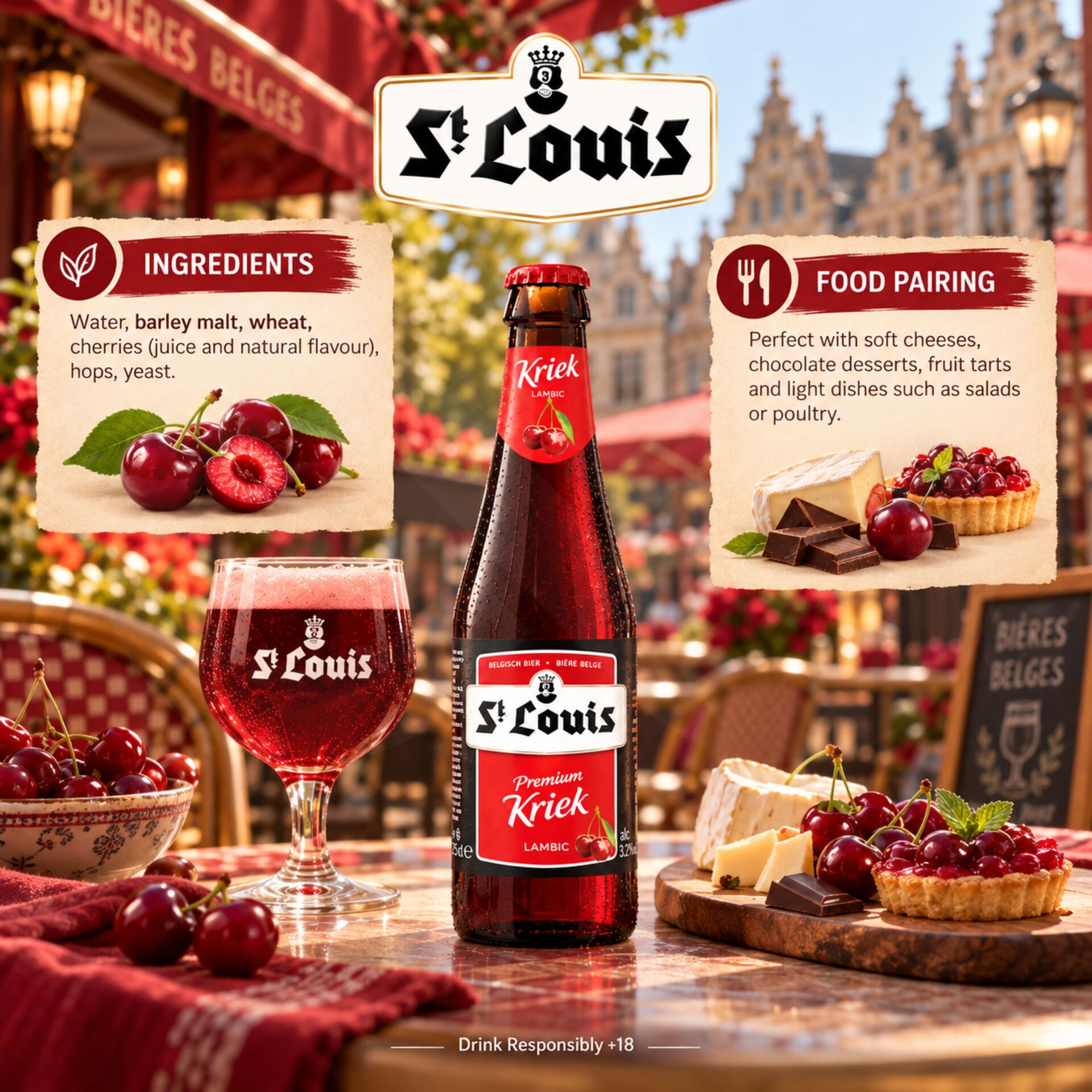 ST LOUIS® Premium Kriek Lambic 250ml