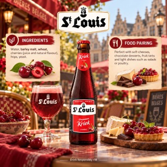ST LOUIS® Premium Kriek Lambic 250ml