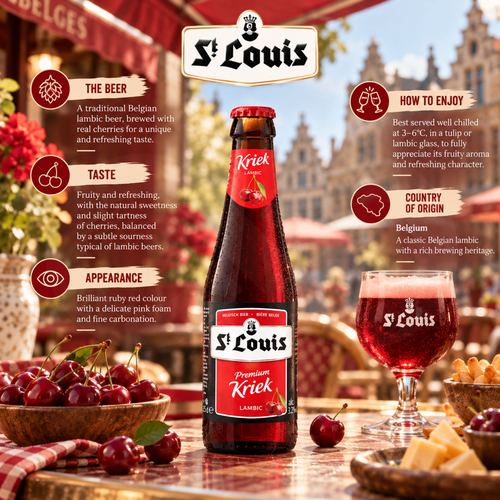 ST LOUIS® Premium Kriek Lambic 250ml