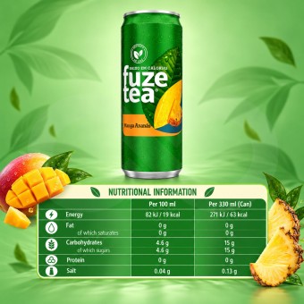 FUZE TEA® Mango y Piña 330ml